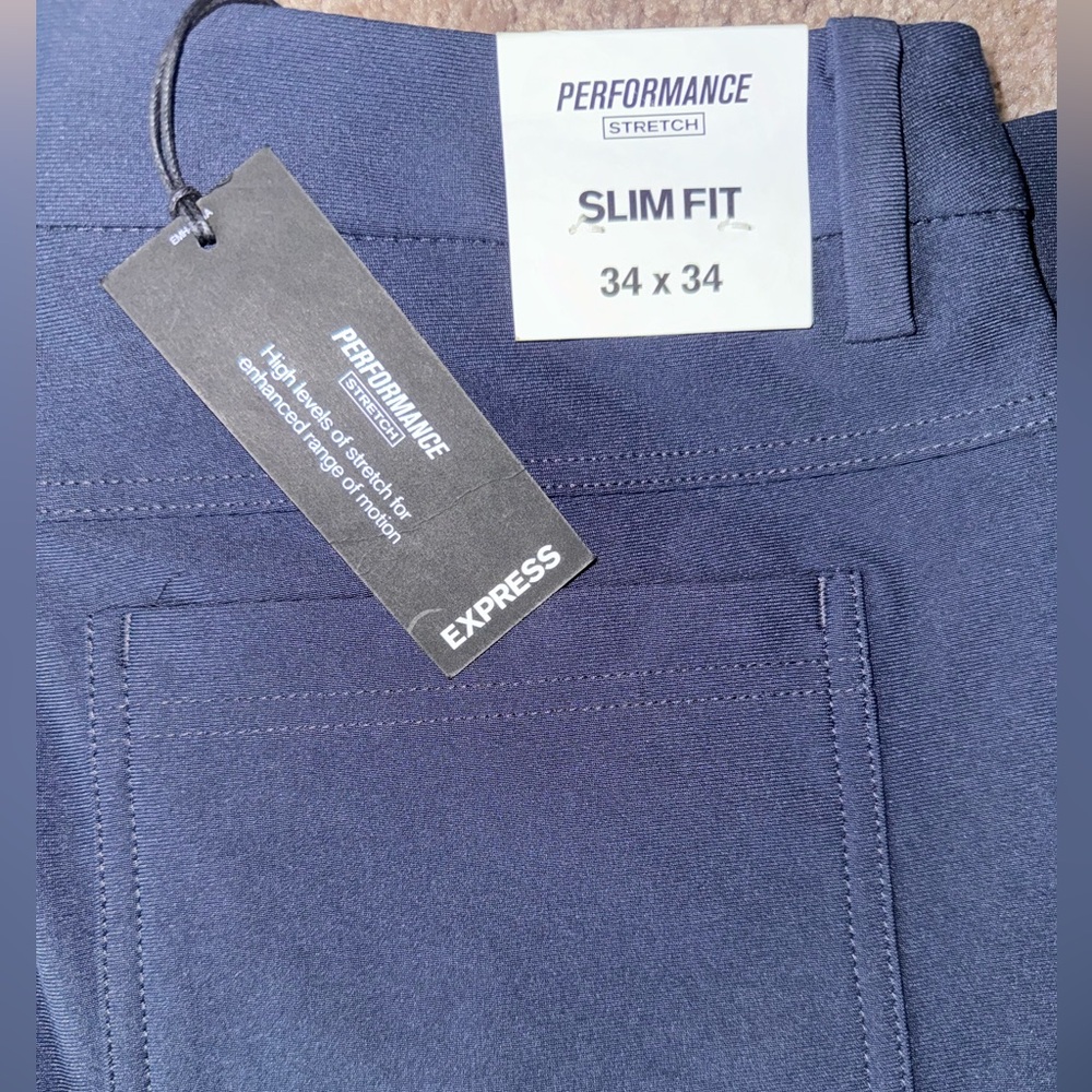 Men’s Express Navy Pants - Picture 4 of 4
